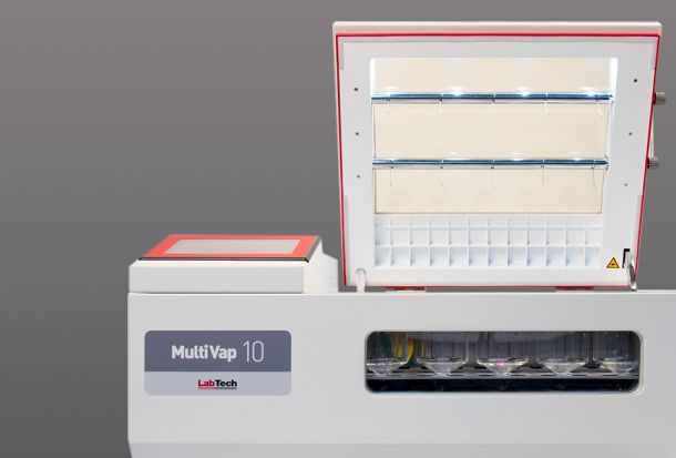 MultiVap 10, solvent evaporator and nitrogen evaporator